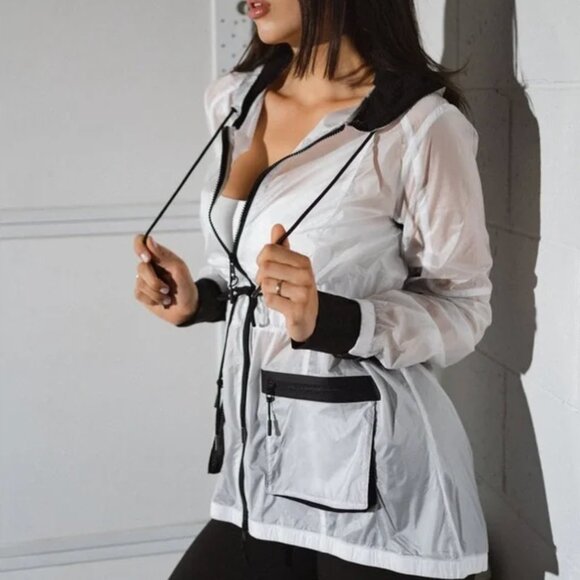 Balance Athletica Jackets & Blazers - Balance Athletica (Vitality) Intensity Jacket Hydrogen in White/Clear - Large